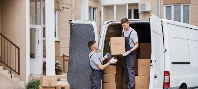 Delivery vans ready for transport